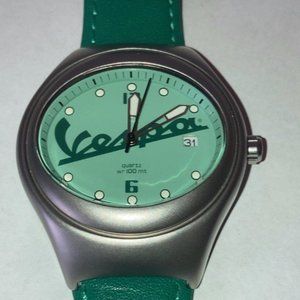VESPA - Men's Watch - Green, All Stainless Steel, Quartz, Italian Style